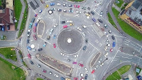 The Magic Roundabout in Swindon, England.