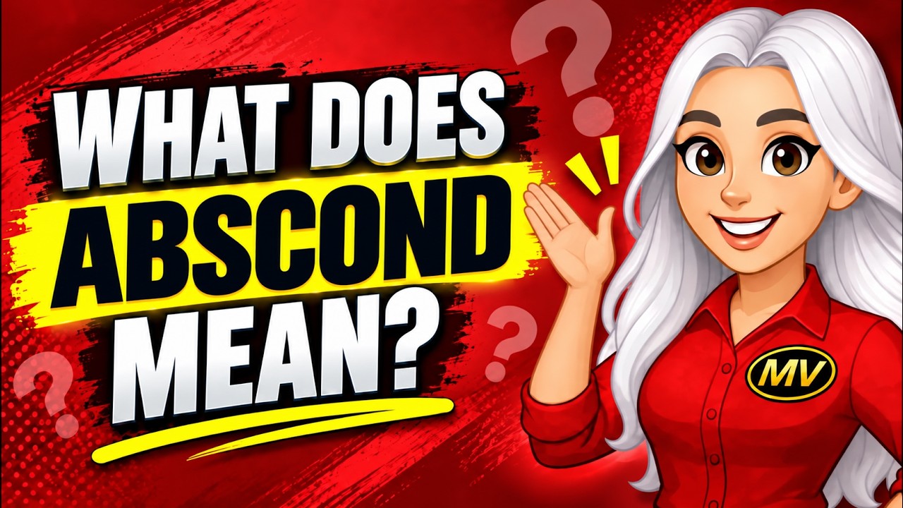 ABSCOND Meaning | Definition, Examples & Pronunciation - YouTube