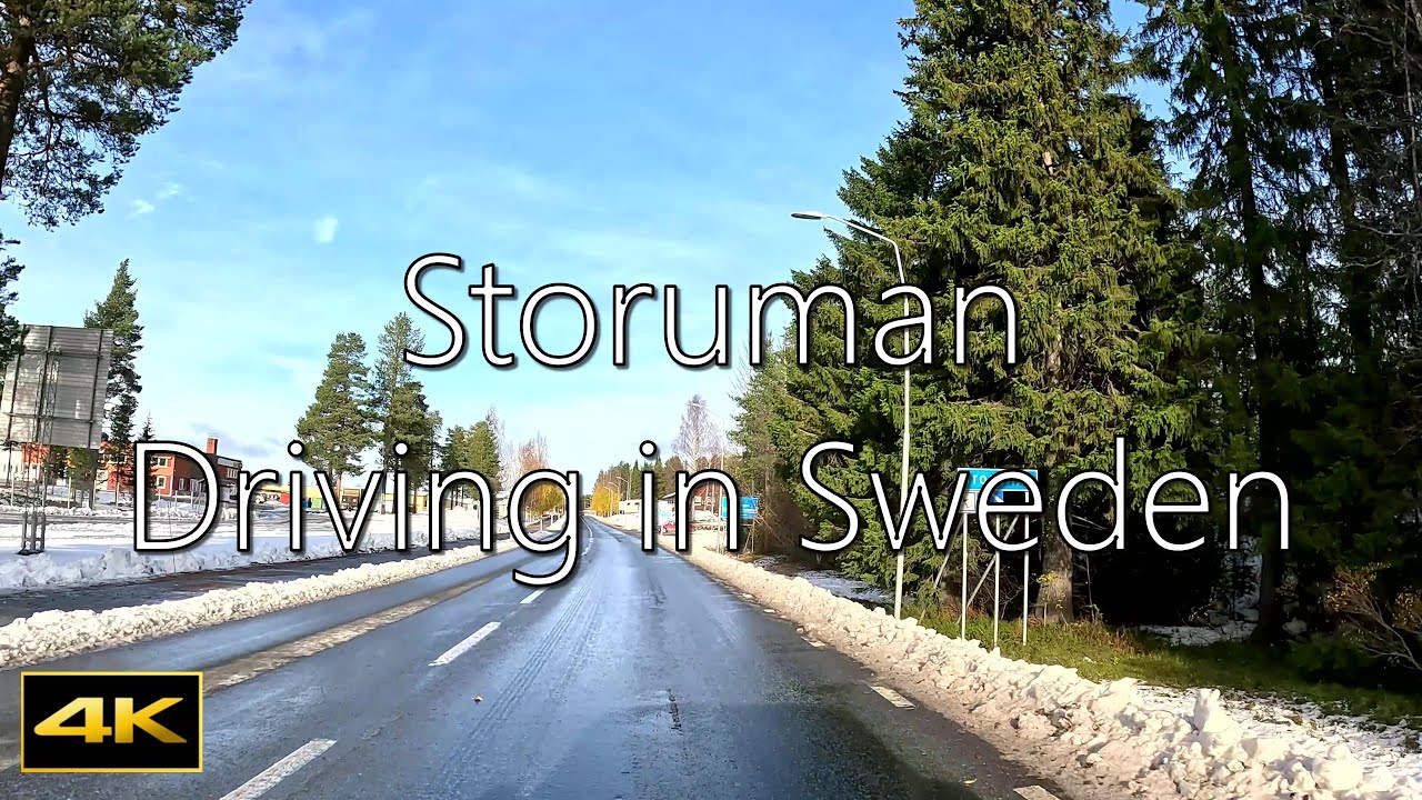 Driving in Sweden Storuman