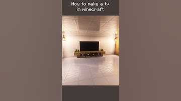 How to make a tv in minecraft