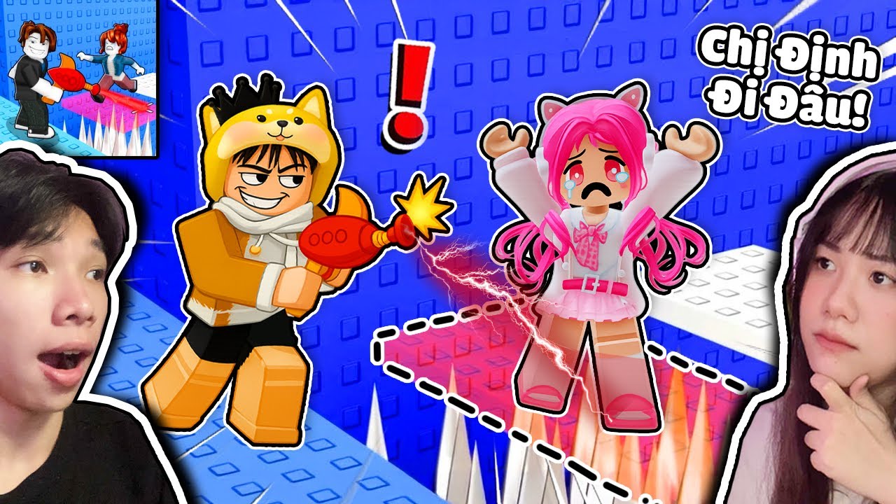 Leo Tháp Troll Người Yêu Bằng Súng Tàng Hình 🫥 Ngáo Và Kemy Invisible Gun Troll Tower Roblox 🤣