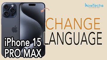 iPhone 15 Pro Max - How to Change Language | Howtechs #iphone15promax