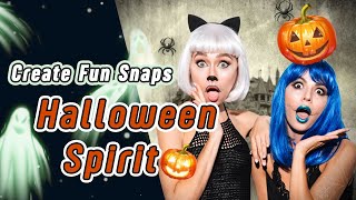 BOO👻 Happy Halloween 🎃⚡Create Your Funny & Spooky Edits with YouCam Perfect App⚡ #Shorts screenshot 5