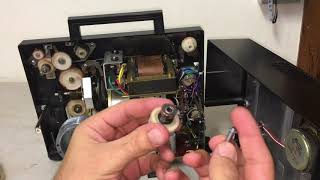 How to Change Upper Belt  ELMO ST800 REEL TO REEL PLAYER Sound Projector REPLACEMENT REPAIR