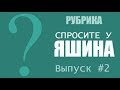 Рубрика: Спросите у Яшина. Выпуск #2