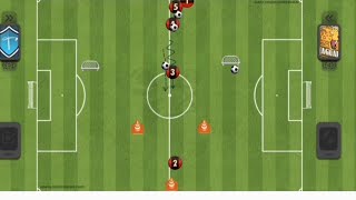 U8 passing drill/one two passing/finishing#football #training #futbol #fitness