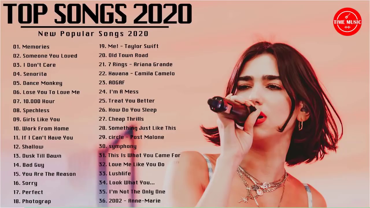 2020年度流行歌排行榜 best english songs 2020 英文歌曲排行榜2020 ( 西洋排行榜 2020
