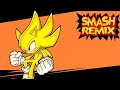 Super Sonic (New Special Attacks) Gameplay - Smash Remix 2.0