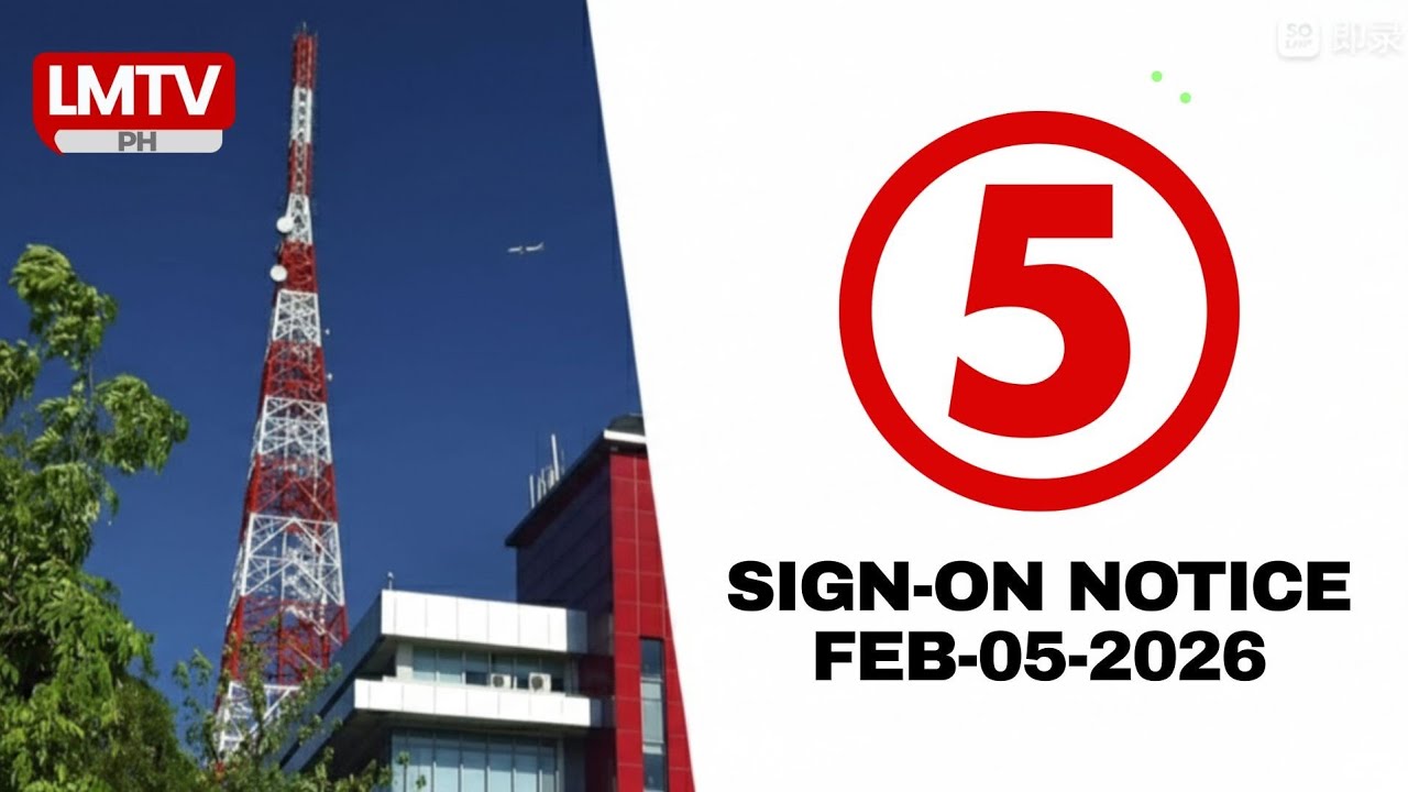 TV5 Sign ON Notice + Lupang Hinirang [05-FEB 2026] - YouTube