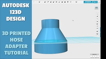 Autodesk 123D Design Tutorial: 3D Printed Dust Hose Adapter