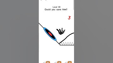 Draw to save 3 level 33 could you save him solve #bestyoutuber #gaming #brainoutpuzzle #puzzlegame