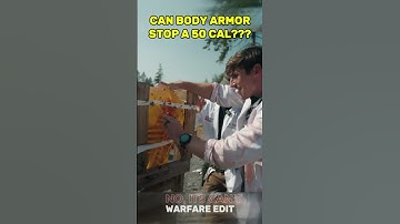 CAN BODY ARMOR STOP A 50 CAL??? TEST #shorts