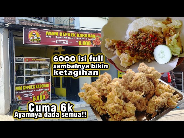 AYAM GEPREK EKONOMIS‼CUMA RP. 6.000 DAPAT AYAM GEPREK + NASI DI AYAM GEPREK BAROKAH, AYAMNYA BESAR2 class=