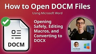 How to Open DOCM Files (Microsoft Word)