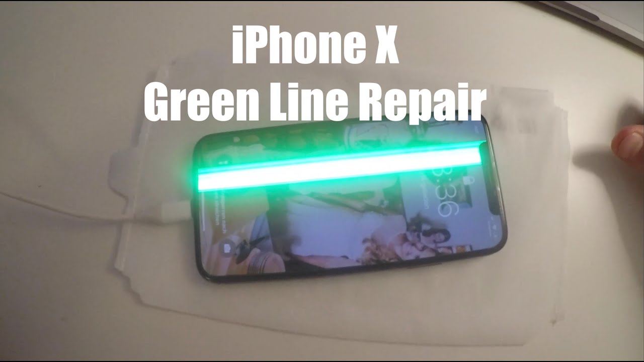 Iphone X Green Line Repair Youtube