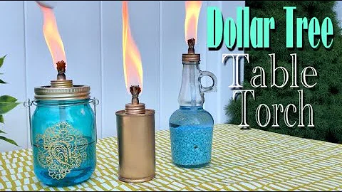 Dollar Tree DIY Table top TIKI Torch
