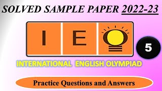 IEO | 2022-23 | CLASS 5 | International English Olympiad | Solved Sample Paper| English Olympiad screenshot 5