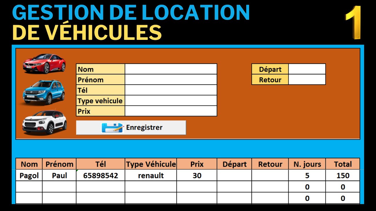 business plan location de voiture excel gratuit