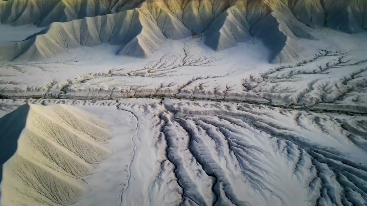 High above the Utah Badlands￼