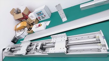 2 stations ball screw linear motion actuator #linearmotion #linearactuator #linearstage #machinery