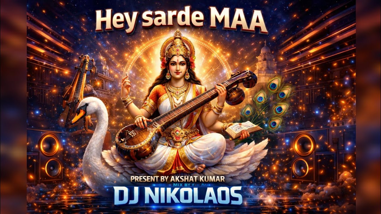 हे शारदे माँ (Psy Trance) - DJ Nikolaos | New Saraswati Puja Special 2026