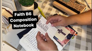 Faith Sections & Chat- B6 Composition Notebook: Part 1