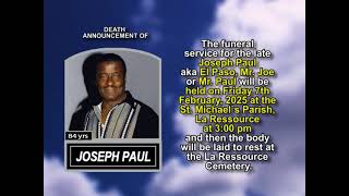 Joseph Paul short