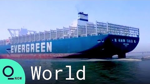 Ever Given Passes Through Egypt