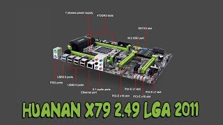 Материнская плата Huanan X79 2.49 LGA 2011 с Aliexpress