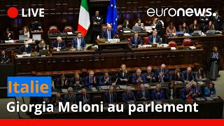 [Direct] Italie : Giorgia Meloni présente son programme au parlement