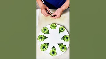 Cucumber Decoration Tutorial #Easy Learn #Original Video #Fruit Shaping #Plating Skills