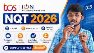 TCS iON NQT July 2026 🚀 Apply Now | 1.6 Lakh+ Jobs | IT, Non-Tech, BFSI | Complete Guide Telugu