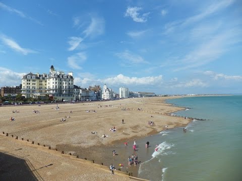 Places to see in ( Eastbourne - UK ) Eastbourne Beach - YouTube