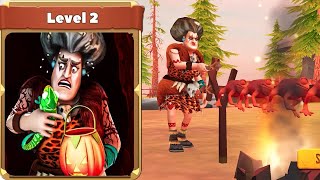 Scary Teacher Stone Age | Story Begins Level 2 Walkthrough (iOS Android)