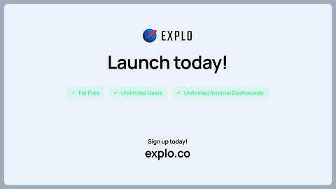 Explo for Internal Business Intelligence Use Cases