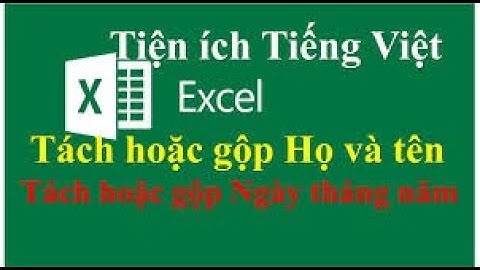 Gộp dữ liệu các ô ngày, tháng, năm vào một ô trong Excel