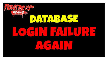 BREAKING NEWS | Friday The 13th Game DATABASE LOGIN FAILURE EXPOSED