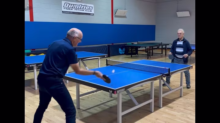 Dumfries Table Tennis club offer free drop in taster sessions for over 50s