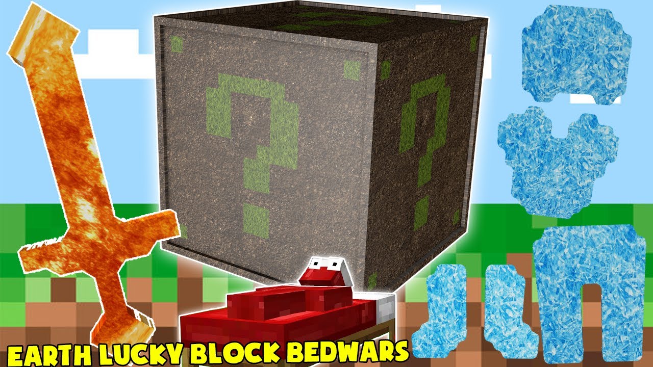 MINI GAME : EARTH LUCKY BLOCK BEDWARS ** CHIẾC GẬY SIÊU KHÓ CHỊU MÀ AI CŨNG SỢ ??