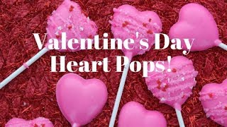 Easy Chocolate Heart Pops for Valentine's Day!