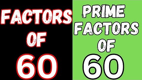 Factors of 60 using factor tree method | Prime factors of 60 using factor tree | factor tree of 60