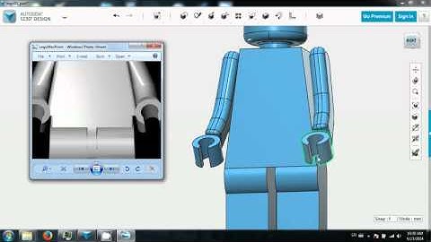 Autodesk 123D - Lego man - Part 7
