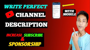 How to Write  Perfect Youtube Channel Description | Channel Description kaise likhe | Technical Aero