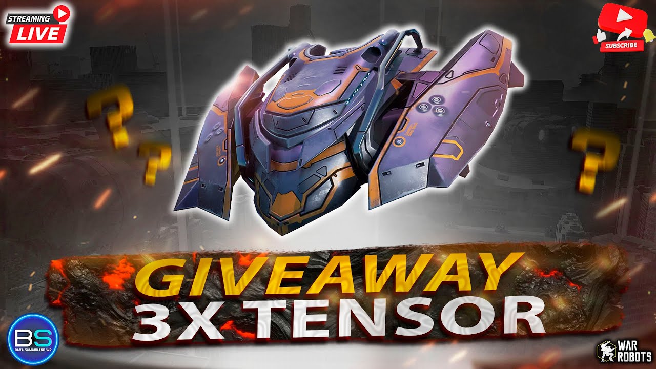 🟢Giveaway 3x Tensor Drone  Live Stream #warrobots  #WRWinTensor