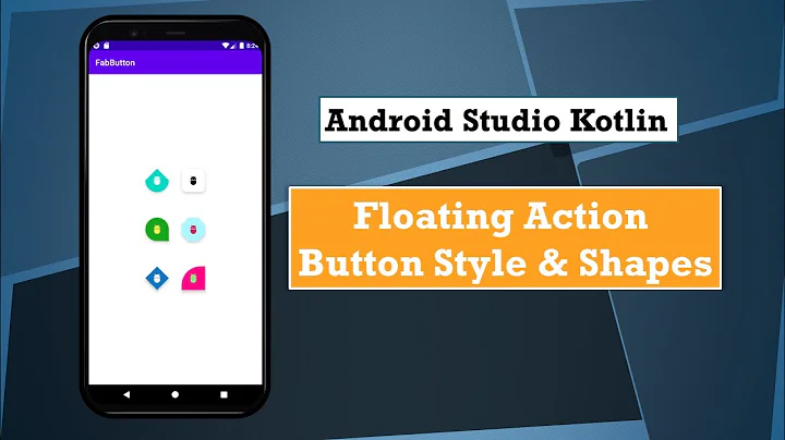 android floating action button background color ,style ,shape ,and icon ||android fab button sample
