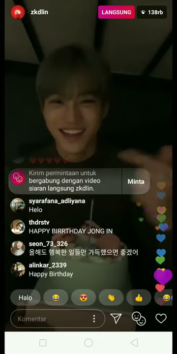 kai live di ig. Ultah ❤