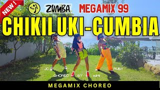 #zumba CHIKILUKI - MEGAMIX 99 CUMBIA ZUMBA | Choreo by Kimi | Latin Dance Workout #zumbafitness