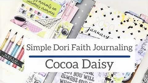 Faith journaling with Cocoa Daisy’s simple dori travelers notebook