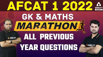 AFCAT 1 2022 | GK & Maths Marathon | All Previous Year Questions