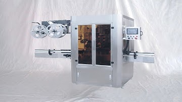 plastic bottles shrink sleeve labeling with steam heating tunnel labels applicator زجاجات آلة وسم